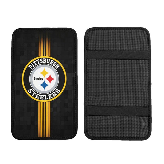 Car armrest box pad Pittsburgh Steelers Printed central armrest box cushion protective pad