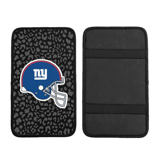 New York Giants 3 printed Car handrail box cushion Personalized car armrest cover