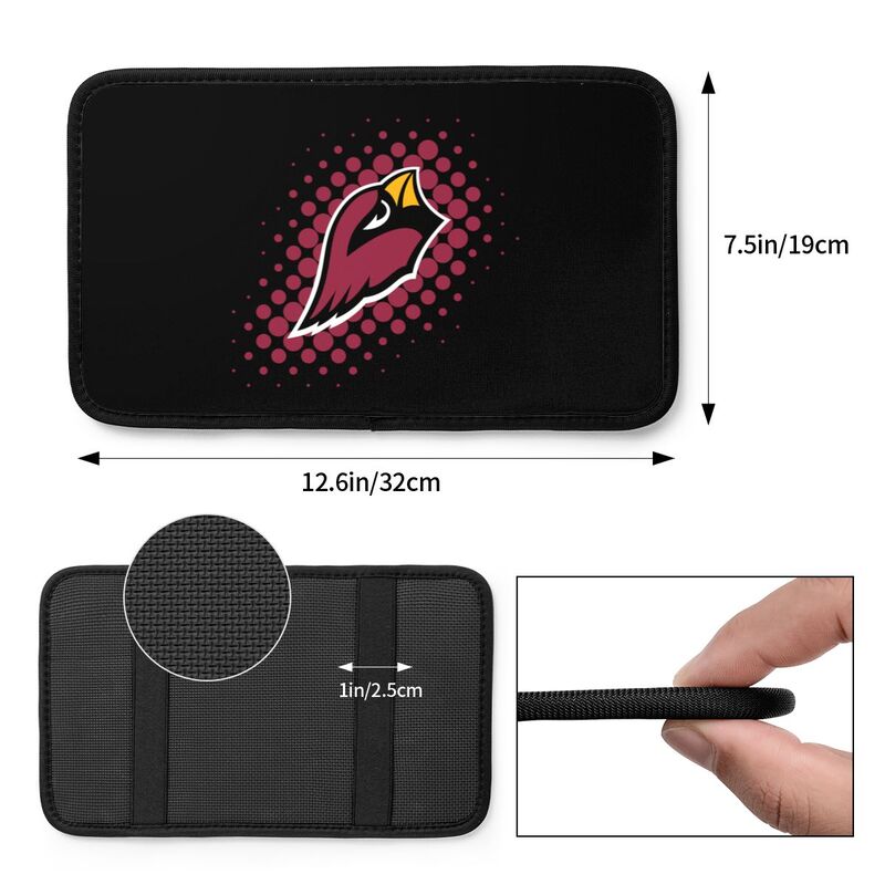 Arizona Cardinals Printed car armrest box cushion armrest protective cover