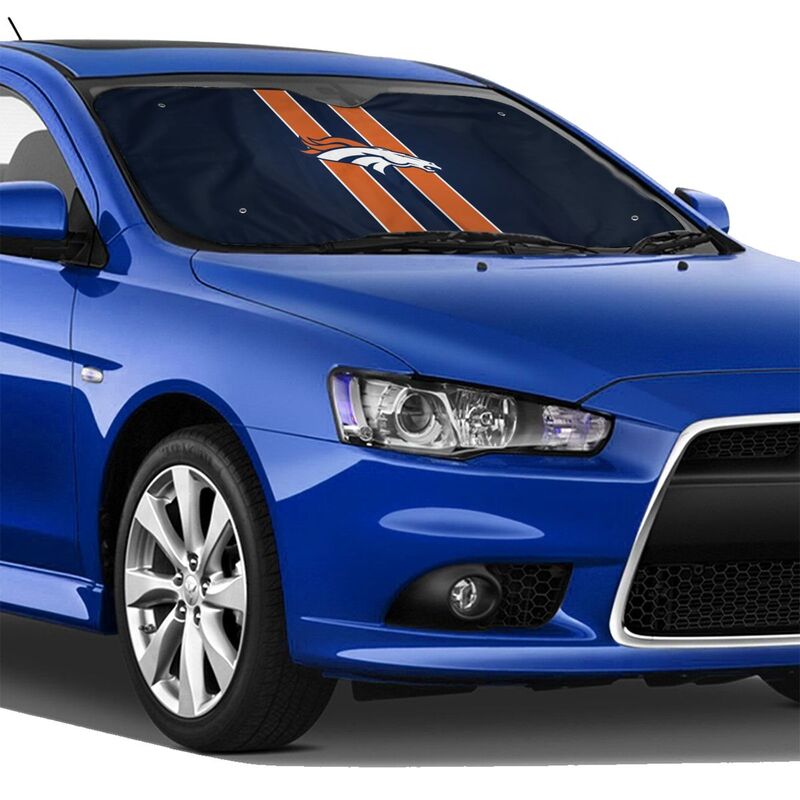 Denver Broncos 2 Print Car windshield sunshades suitable for front Car windshield sunshades