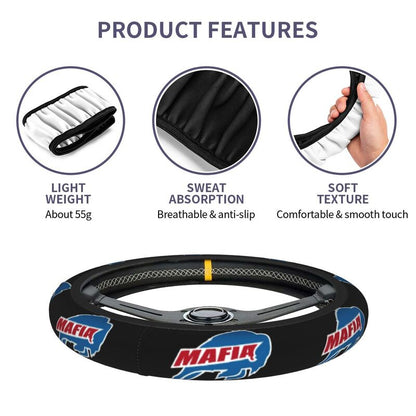 Buffalo Bills 6 Printed breathable anti slip cover elastic steering wheel cover