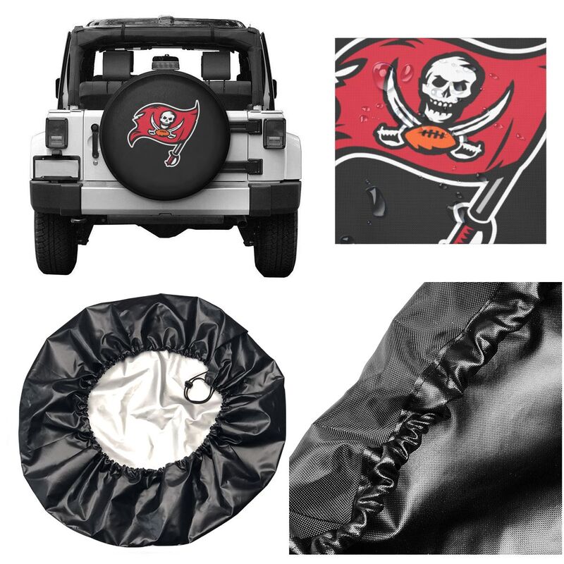 Tampa Bay Buccaneers Tyre protective cover car dustproof sunscreen tyre protective cover