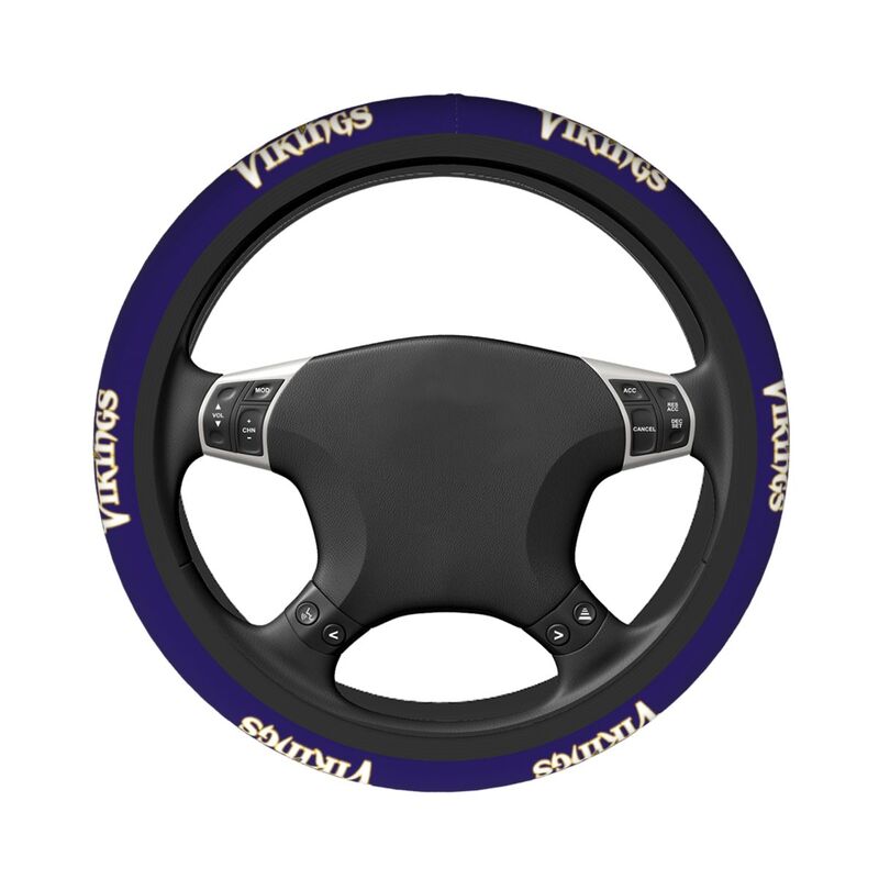 Minnesota Vikings Printed breathable elastic steering wheel protective cover