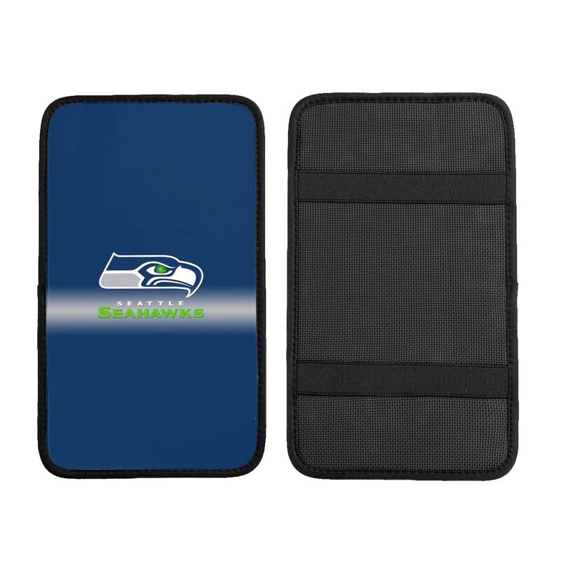 Car armrest box pad Seattle Seahawks 2 Printed center armrest box pad protective pad