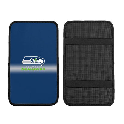 Car armrest box pad Seattle Seahawks 2 Printed center armrest box pad protective pad