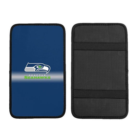 Car armrest box pad Seattle Seahawks 2 Printed center armrest box pad protective pad