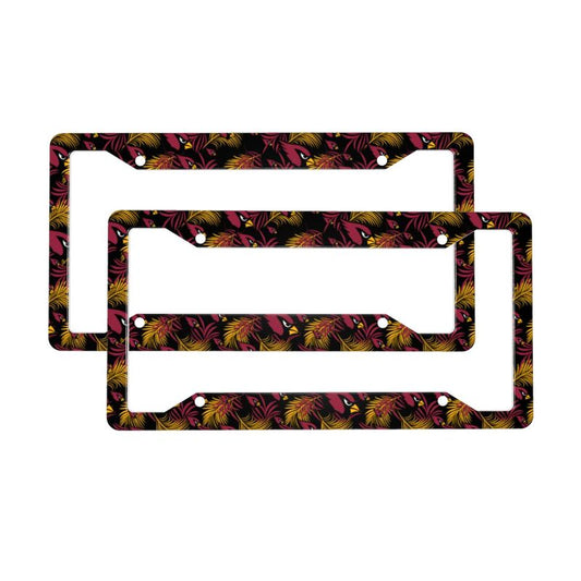 Arizona Cardinals Print Car license plate frame four hole license plate holder (one pair)