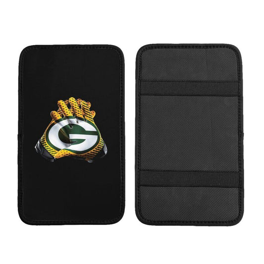 Green Bay Packers4 Printed car armrest box pad anti-abrasion pad