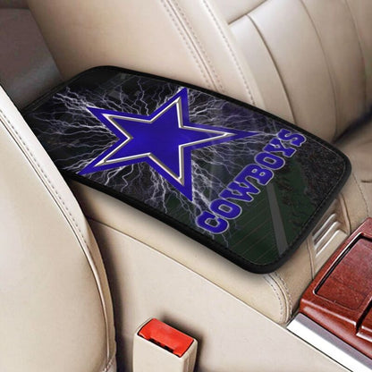 Car armrest box pad Dallas Cowboys Printed central armrest box pad anti slip pad