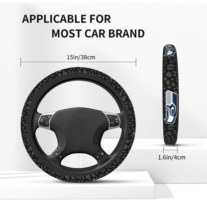 Seattle Seahawks Printed elastic steering wheel cover car steering wheel protective cover