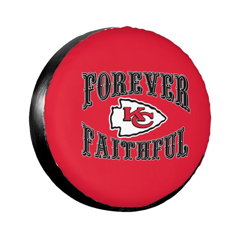 Kansas City Chiefs Printing car spare tire dust protection cover tire protection cover