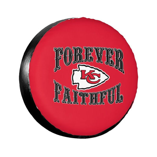 Kansas City Chiefs Printing car spare tire dust protection cover tire protection cover