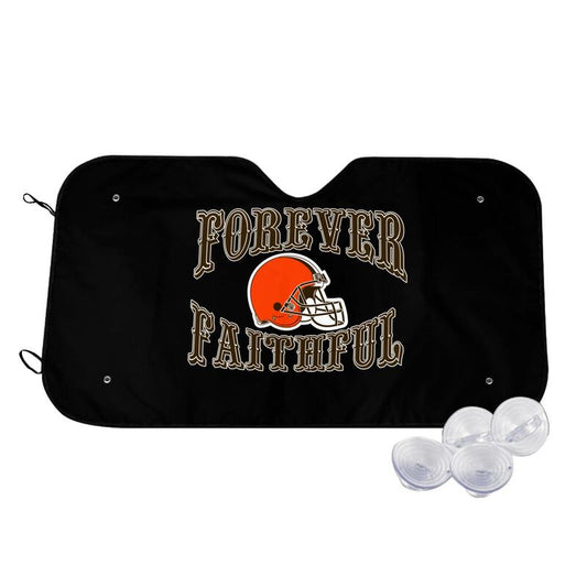 Cleveland Browns Printing car multi size front windshield sunshade car windshield sunshade