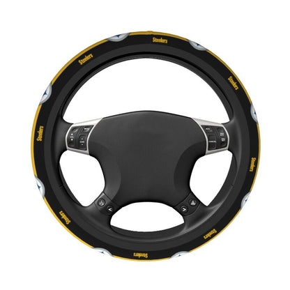 Pittsburgh Steelers Printed breathable elastic steering wheel anti slip cover