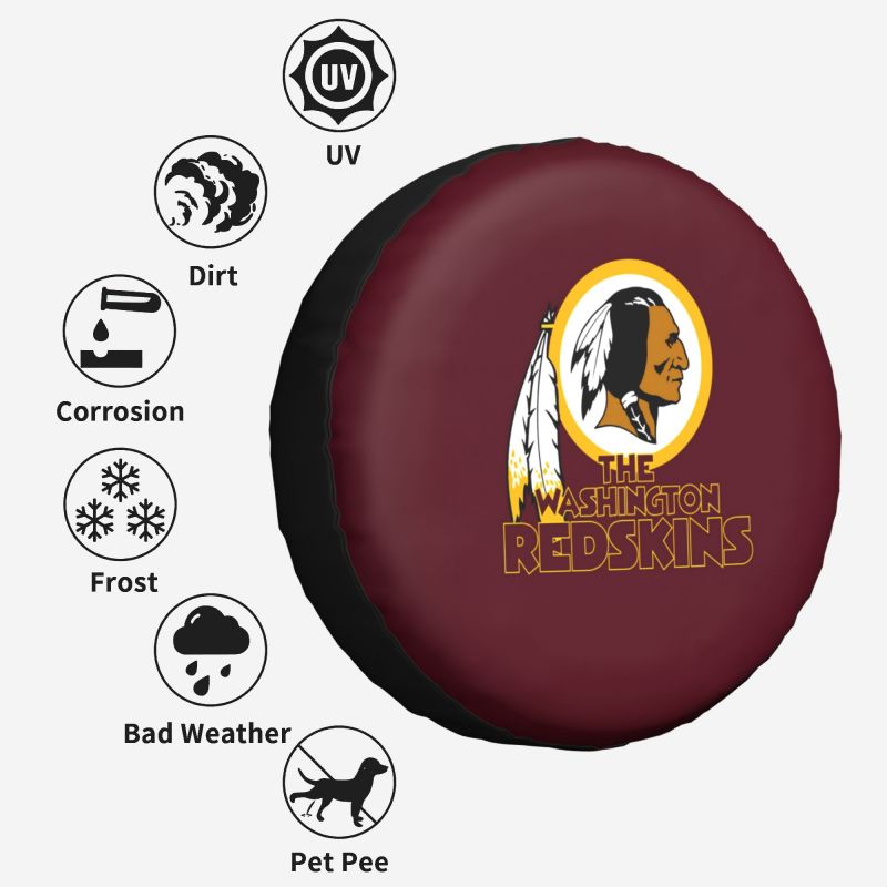 Washington Redskins 2 Printing car tire covers waterproof car tire covers