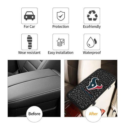 Houston Texans printed Car handrail box cushion Personalized car armrest cover