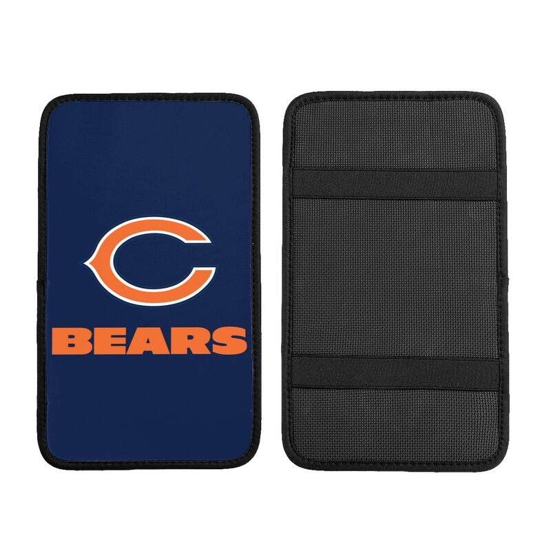 Car armrest box pad Chicago Bears 5 Printed central armrest box cushion protective pad