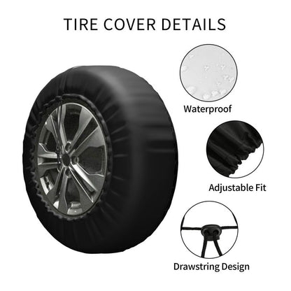 Minnesota VikingsGrid background car tire waterproof dustproof protective cover