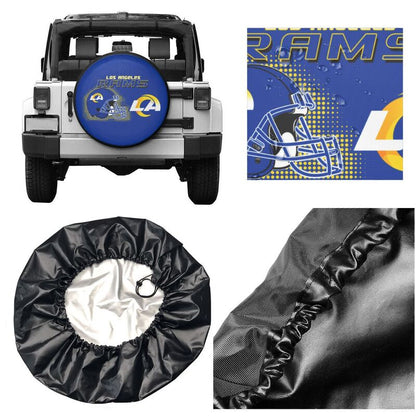 Los Angeles Rams Print car tire protection cover car spare tire dust protection covers