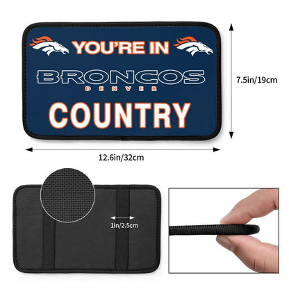 Denver Broncos Printed car armrest box pad elbow support pad
