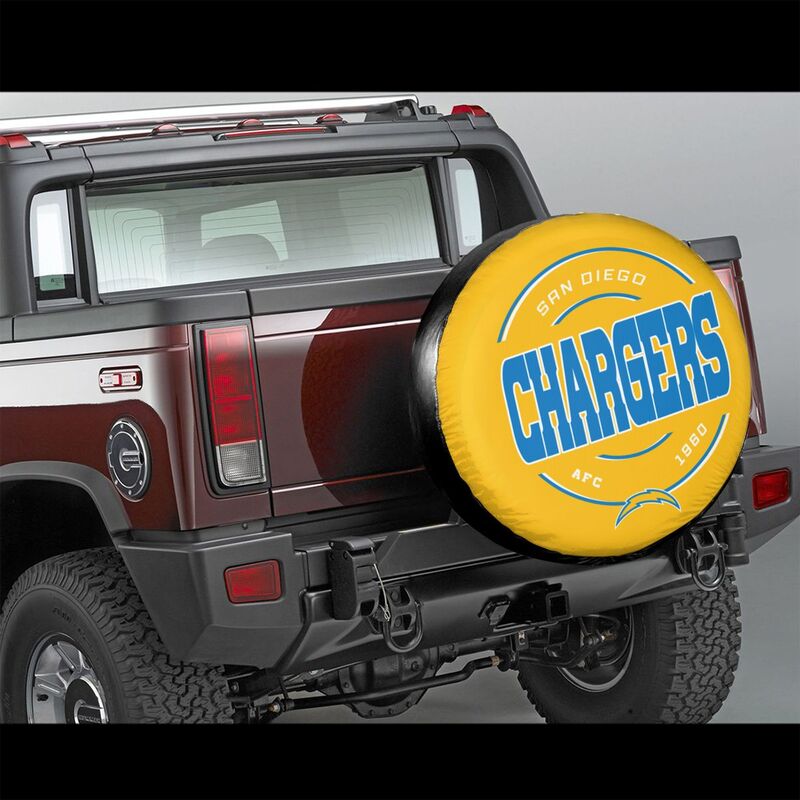 San Diego Chargers Printing car tire protection cover car spare tire dust protection cover