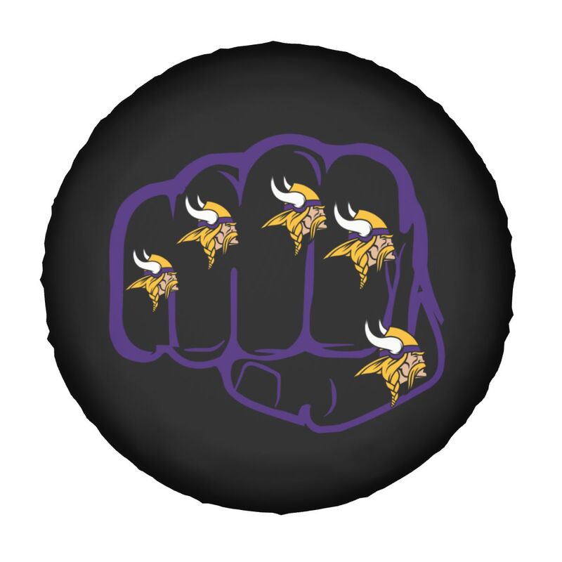 Minnesota Vikings Print tire protection cover car spare tire dust protection covers