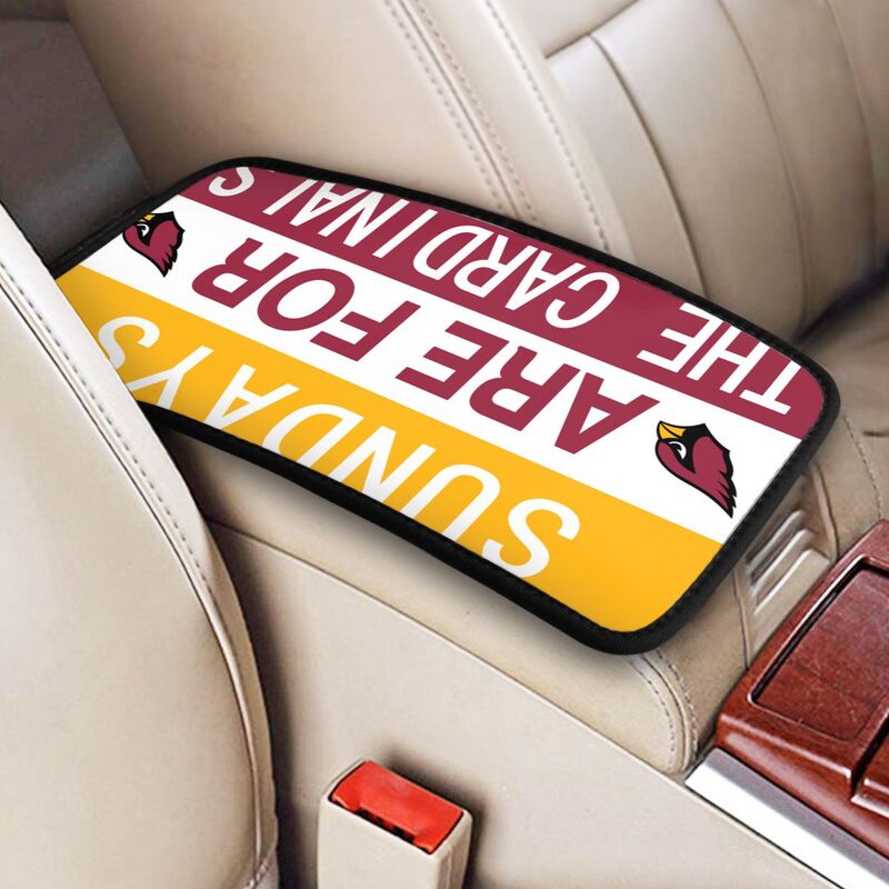 Arizona Cardinals Personalized printed car armrest cover Car handrail box cushion