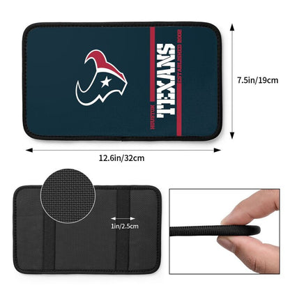 Houston Texans Printed car armrest box pad Protective pad