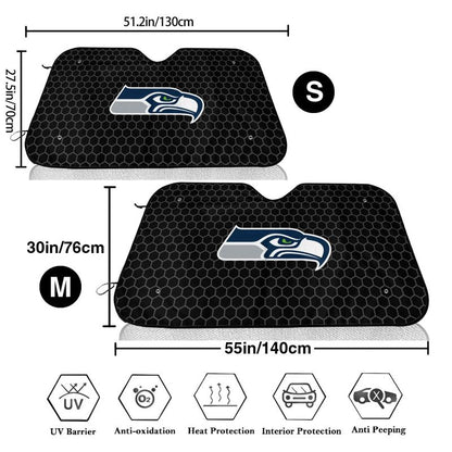 Seattle Seahawks Printed is suitable front Car windshield sunshades Car windshield sunshades