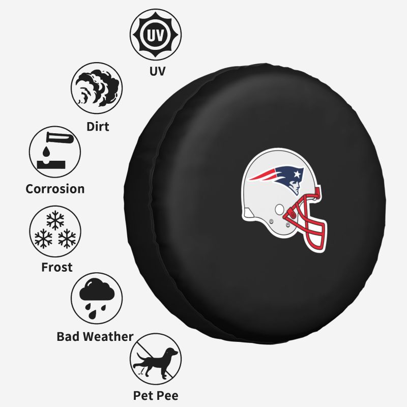 New England Patriots 4 Car tire protective cover waterproof and dustproof tire cover