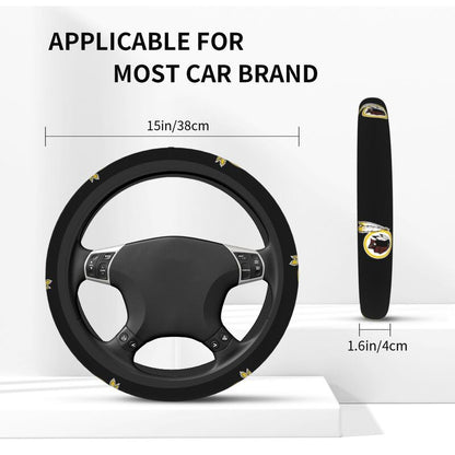 Washington Commanders 2 Printed elastic steering wheel cover car protective cover