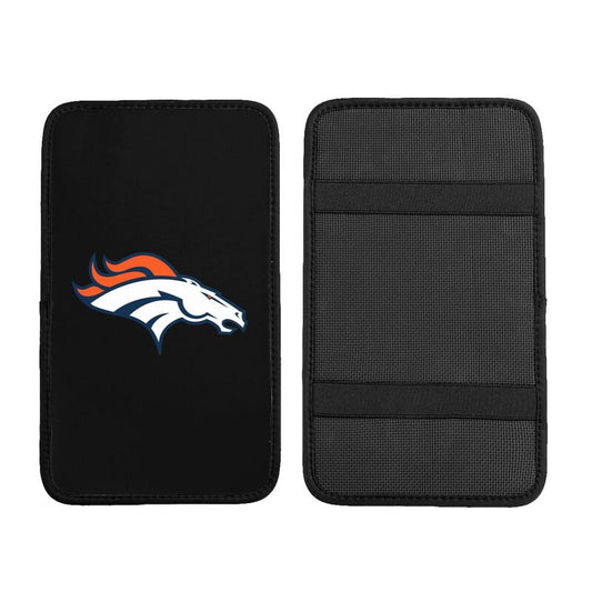 Car armrest box pad Denver Broncos Printed center armrest box pad protective pad