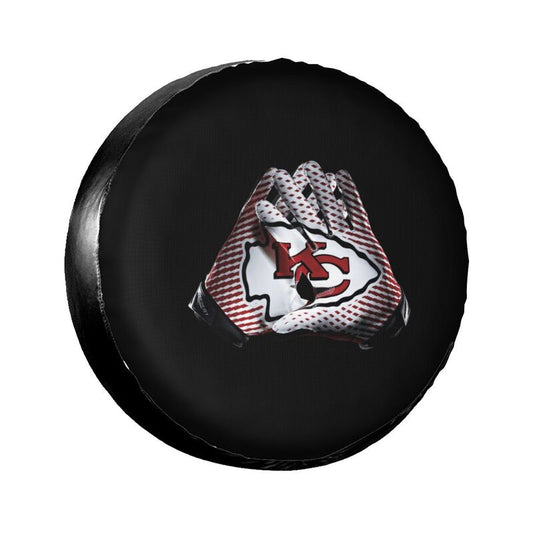 Kansas City Chiefs 7 Printing tire protection cover car sun protection tire protection covers