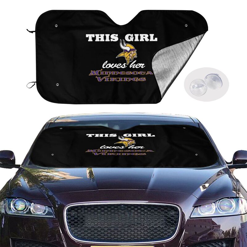 Minnesota Vikings Printing multi size car front windshield sunshade car windshield sunshade