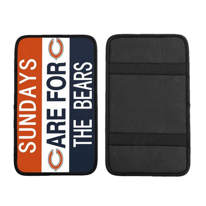 Chicago Bears Personalized printed car armrest cover Car handrail box cushion