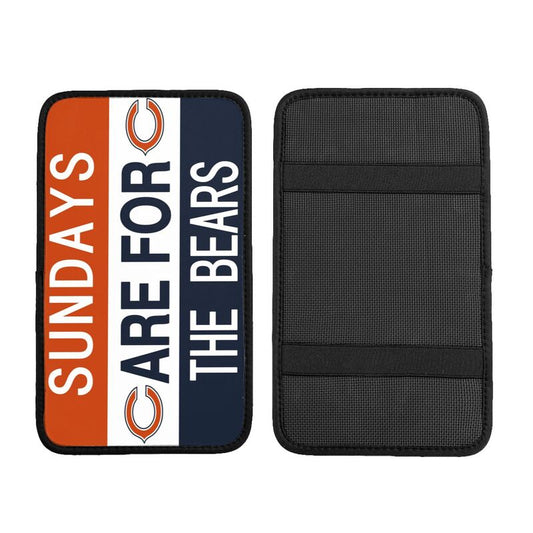 Chicago Bears Personalized printed car armrest cover Car handrail box cushion