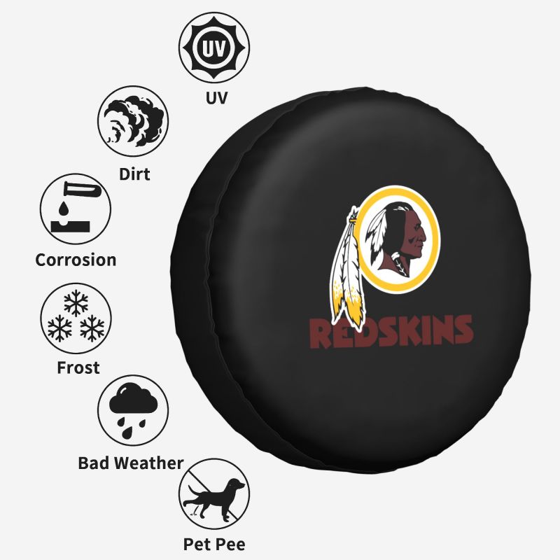 Washington Redskins Car tire protective cover waterproof and dustproof tire cover