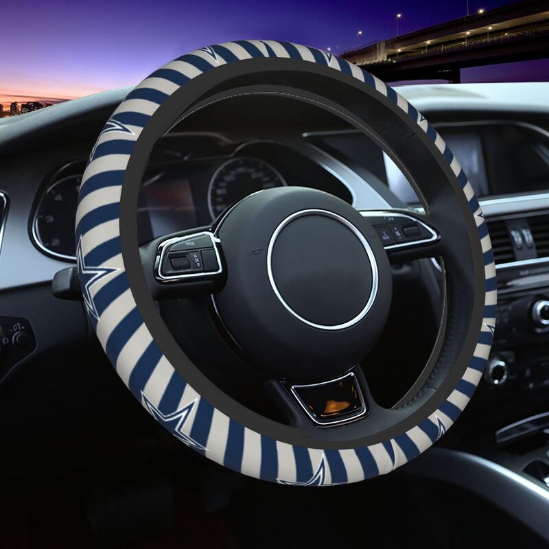Dallas Cowboys 1 Printed breathable elastic steering wheel anti slip cover