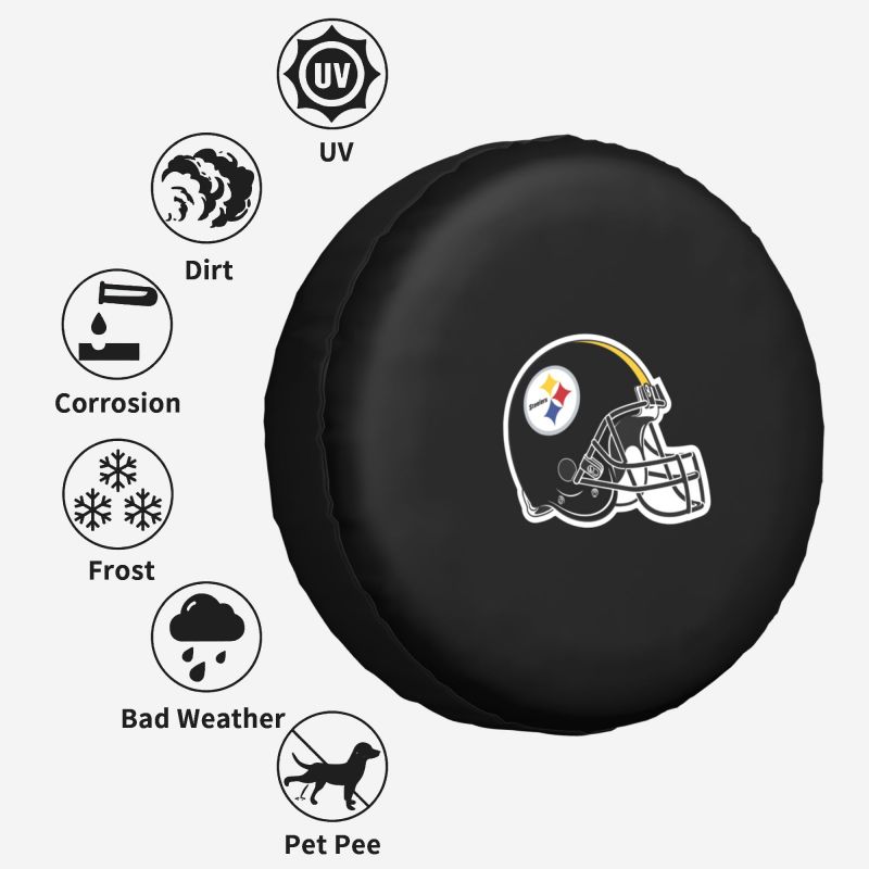 Pittsburgh Steelers Car tire protective cover waterproof and dustproof tire cover