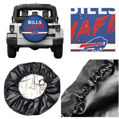 Buffalo Bills 3 Print tire protection covers car sunscreen tire protection covers