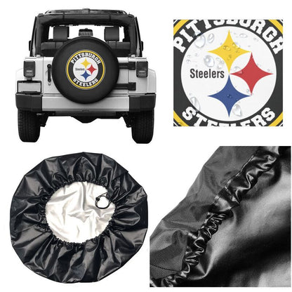 Pittsburgh Steelers 3 Printing tire protection cover car sun protection tire protection covers