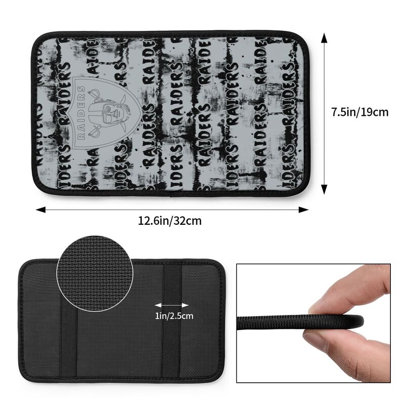 Las Vegas Raiders print Car armrest box protective cover car center console armrest pad