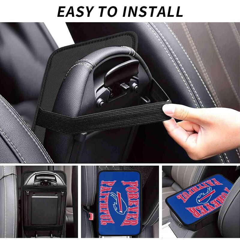 Buffalo Bills Print car armrest box cover armrest protective cover