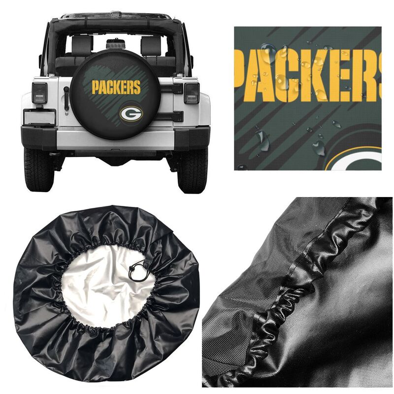 Green Bay Packers Printed car spare tire dust protection cover tire protection cover