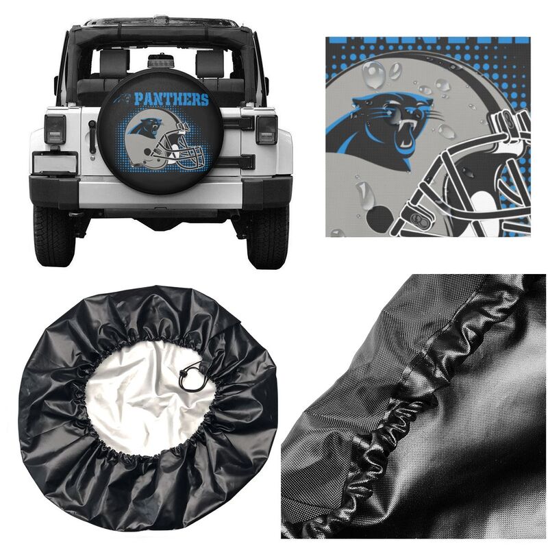 Carolina Panthers Printed tire protection cover car sun protection tire protection cover