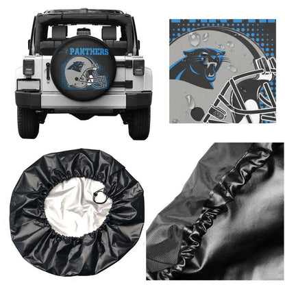 Carolina Panthers Printed tire protection cover car sun protection tire protection cover