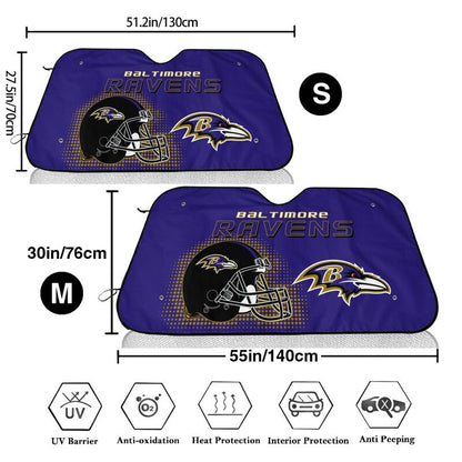 Baltimore Ravens Printing Car windshield sunshades is suitable car front windshield sunshades