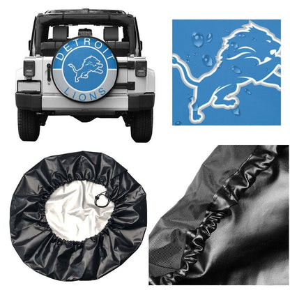 Detroit Lions Printed tire protection cover car spare tire dust protection covers