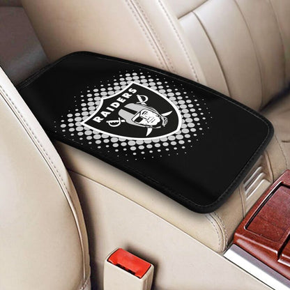 Las Vegas Raiders Printed car armrest box cushion armrest protective cover