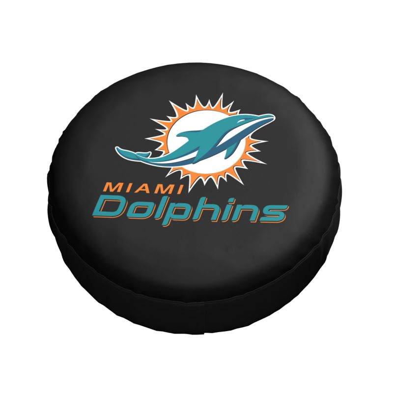 Miami Dolphins Car tire protective cover waterproof and dustproof tire cover